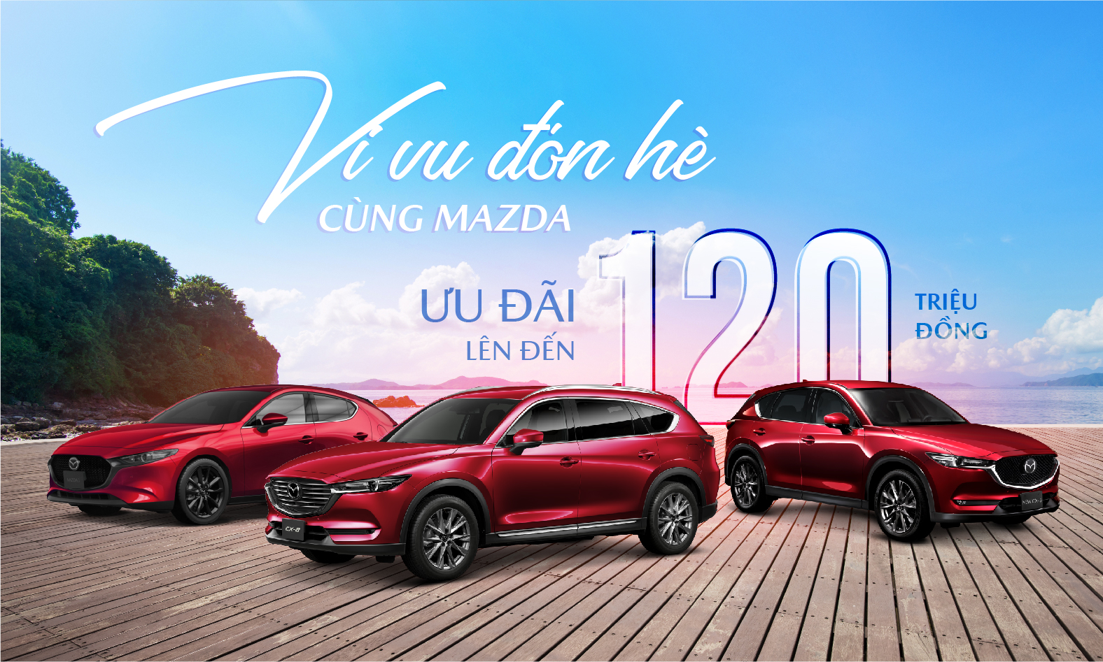 Mazda du lịch 30/4: Tháng Tư đến rồi, hãy cùng Mazda đồng hành trên những chuyến hành trình vui tươi cùng gia đình và bạn bè. Với đội ngũ xe du lịch Mazda chất lượng hàng đầu, bạn sẽ được trải nghiệm những cung đường đẹp nhất và hấp dẫn nhất cả nước. Hãy để Mazda mang đến cho bạn một kỳ nghỉ lễ đáng nhớ!